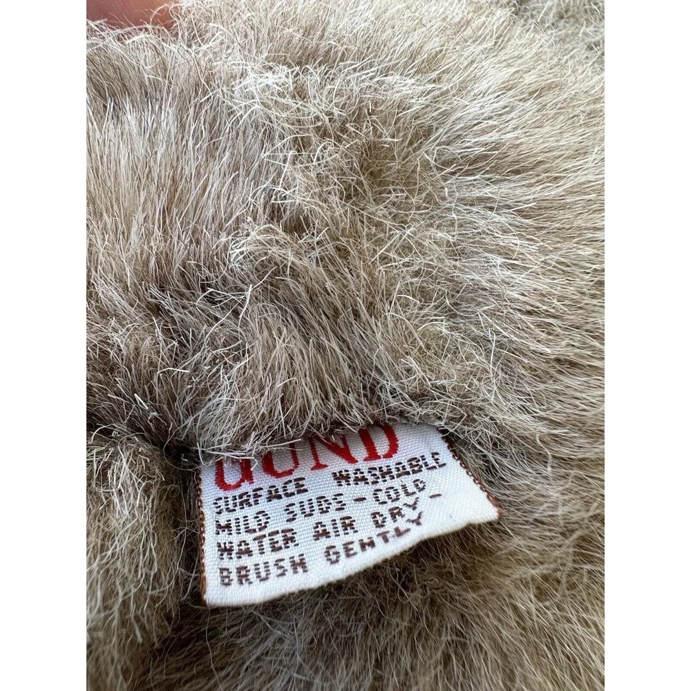 Vintage‎ GUND Plush Bear Brown Teddy 1986 Light Brown Stuffed Animal